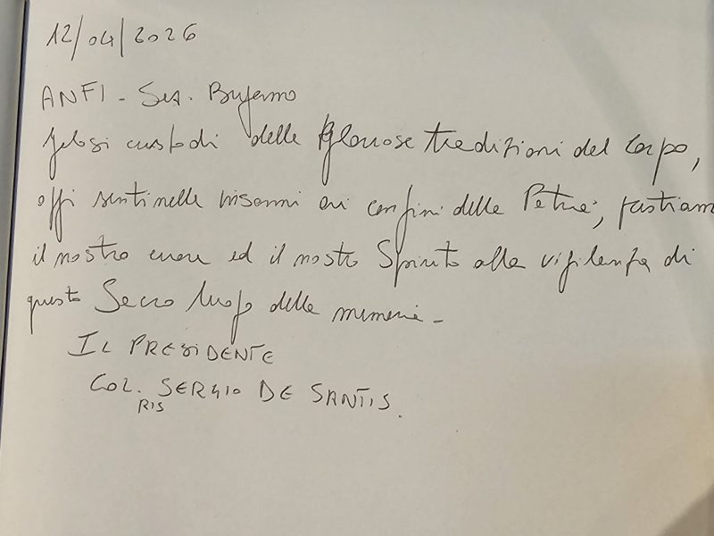 Sudorno ANFI di turno 12.03.26