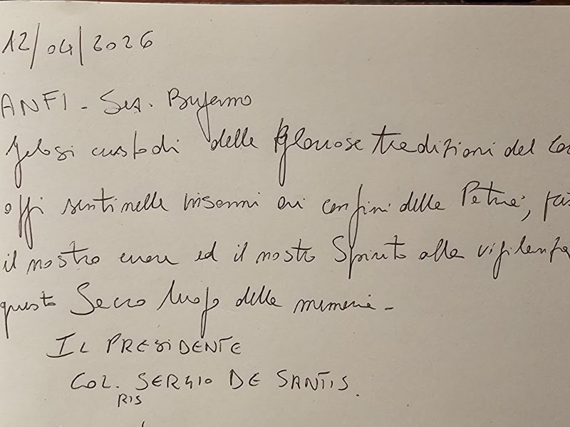 Sudorno ANFI di turno 12.03.26